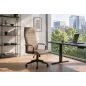 Invicta Krzesło biurowe LAZIO taupe 60 x 117-127 x 70cm / 48701