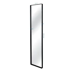 Kare Lustro ścienne STARLET czarne 30 x 130 x 5cm / 70994