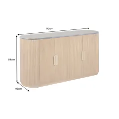 Invicta Komoda VENEZIANO mango brązowa 170 x 85 x 40m / 49009