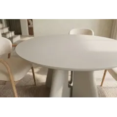 Invicta Stół do jadalni ORGANIKO beżowe 120 x 76 x 76cm / 48558