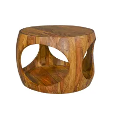 Invicta Stolik kawowy ORGANIC LOOP brązowy 60 x 38 x 38cm / 48822
