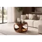 Invicta Stolik kawowy ORGANIC LOOP szklany 60 x 38 x 38cm / 48937