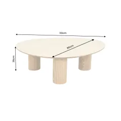 Invicta Stolik kawowy ORGANIKO ceramiczny brązowy 110 x 35 x 80cm / 48556