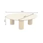 Invicta Stolik kawowy ORGANIKO ceramiczny brązowy 110 x 35 x 80cm / 48556
