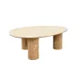 Invicta Stolik kawowy ORGANIKO ceramiczny brązowy 110 x 35 x 80cm / 48556