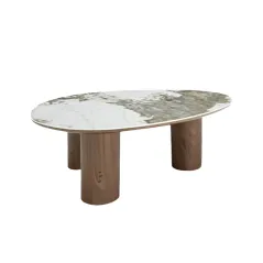 Invicta Stolik kawowy ORGANIKO ceramiczny brązowy 110 x 35 x 80cm / 48555