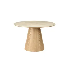 Invicta Stół do jadalni ORGANIKO jasno brązowy trwawertyt 120 x 76 x 76cm / 48523