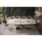 Invicta Stół INFINITY rozkładany ceramika patagonia white brown 180-220-260cm / 48792