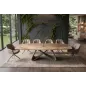 Invicta Stół INFINITY rozkładany hiszpański onyx rust brown 180-220-260cm / 49073
