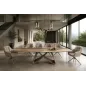 Invicta Stół INFINITY rozkładany hiszpański onyx rust brown 180-220-260cm / 49073