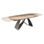 Invicta Stół INFINITY rozkładany hiszpański onyx rust brown 180-220-260cm / 49073