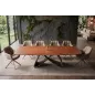 Invicta Stół INFINITY rozkładany hiszpańska ceramika rust brown 180-220-260cm / 49074