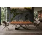 Invicta Stół INFINITY rozkładany hiszpańska ceramika rust brown 180-220-260cm / 49074