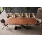 Invicta Stół INFINITY rozkładany hiszpańska ceramika rust brown 180-220-260cm / 49074