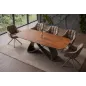 Invicta Stół INFINITY rozkładany hiszpańska ceramika rust brown 180-220-260cm / 49074