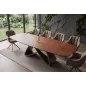 Invicta Stół INFINITY rozkładany hiszpańska ceramika rust brown 180-220-260cm / 49074