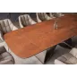 Invicta Stół INFINITY rozkładany hiszpańska ceramika rust brown 180-220-260cm / 49074