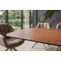 Invicta Stół INFINITY rozkładany hiszpańska ceramika rust brown 180-220-260cm / 49074