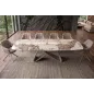 Invicta Stół INFINITY rozkładany ceramika pandora white brown 180-220-260cm / 49194