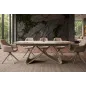 Invicta Stół INFINITY rozkładany ceramika pandora white brown 180-220-260cm / 49194