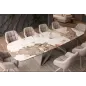 Invicta Stół INFINITY rozkładany ceramika pandora white brown 180-220-260cm / 49194