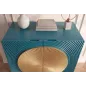 Invicta Komoda AURUM turkusowa 100 x 120 x 38cm / 49594
