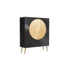 Invicta Komoda AURUM czarna 100 x 120 x 38cm / 49592