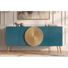 Invicta Komoda AURUM turkusowa 177 x 76 x 38cm / 49521