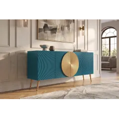 Invicta Komoda AURUM turkusowa 177 x 76 x 38cm / 49521
