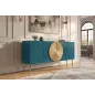 Invicta Komoda AURUM turkusowa 177 x 76 x 38cm / 49521