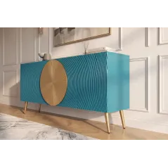 Invicta Komoda AURUM turkusowa 177 x 76 x 38cm / 49521