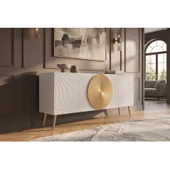Invicta Komoda AURUM Biała 177 x 76 x 38cm / 49520