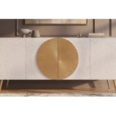 Invicta Komoda AURUM Biała 177 x 76 x 38cm / 49520
