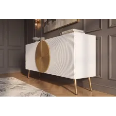 Invicta Komoda AURUM Biała 177 x 76 x 38cm / 49520