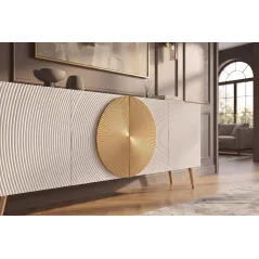 Invicta Komoda AURUM Biała 177 x 76 x 38cm / 49520