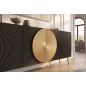 Invicta Komoda AURUM czarna 177 x 76 x 38cm / 49519