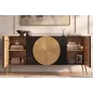 Invicta Komoda AURUM czarna 177 x 76 x 38cm / 49519
