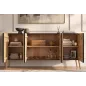 Invicta Komoda AURUM czarna 177 x 76 x 38cm / 49519