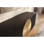 Invicta Komoda AURUM czarna 177 x 76 x 38cm / 49519