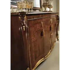 DONATELLO Włoskie Krzesło tapicerowane z podłokietnikiem 56 x 104 x 55cm / Arredoclassic
