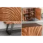 Invicta FLUID Komoda akacja brązowa 3D 100 x 120 x 38cm / 45595 Invicta FLUID Komoda akacja brązowa 3D 100 x 120 x 38cm / 45595