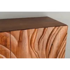 Invicta FLUID Komoda akacja brązowa 3D 100 x 120 x 38cm / 45595