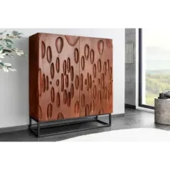 Invicta DUNE Komoda akacja orzechowy brąz 3D 100 x 120 x 38cm / 45598