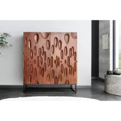 Invicta DUNE Komoda akacja orzechowy brąz 3D 100 x 120 x 38cm / 45598