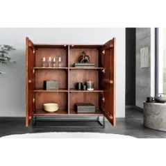 Invicta DUNE Komoda akacja orzechowy brąz 3D 100 x 120 x 38cm / 45598