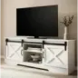 Wohnling Szafka RTV wiejski styl biała 150 x 60 x 40cm / WL6.879 Wohnling Szafka RTV wiejski styl biała 150 x 60 x 40cm / WL6.879