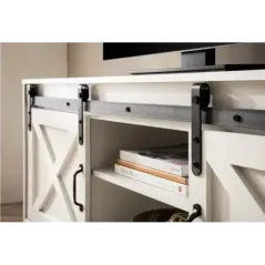 Wohnling Szafka RTV wiejski styl biała 150 x 60 x 40cm / WL6.879