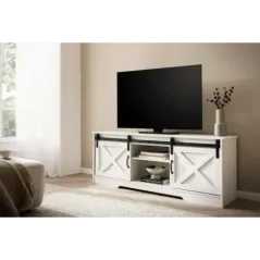 Wohnling Szafka RTV wiejski styl biała 150 x 60 x 40cm / WL6.879
