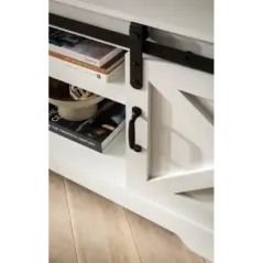 Wohnling Szafka RTV wiejski styl biała 150 x 60 x 40cm / WL6.879