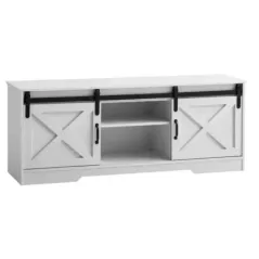 Wohnling Szafka RTV wiejski styl biała 150 x 60 x 40cm / WL6.879